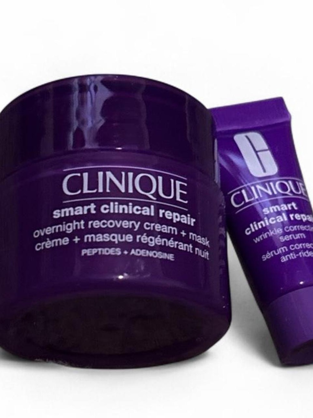 Clinique Smart Clinical Repair Overnight Recovery Cream & Serum - Vibrant Purple